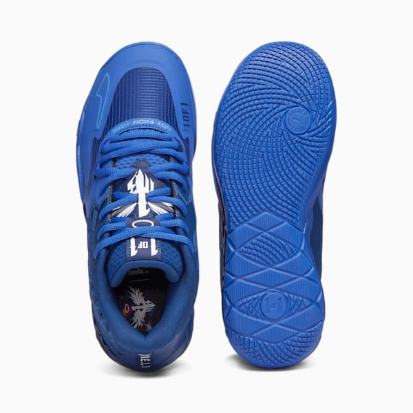 PUMA x LAMELO BALL MB.01 Team Men's Basketball Shoes, Blazing Blue-Royal Sapphire-Blue Glimmer-PUMA White, extralarge