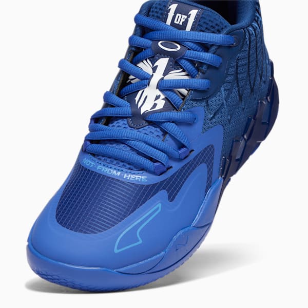 PUMA x LAMELO BALL MB.01 Team Men's Basketball Shoes, Blazing Blue-Royal Sapphire-Blue Glimmer-PUMA White, extralarge