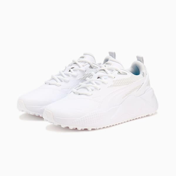 ウィメンズ ゴルフ GS-X エフェクト スパイクレス シューズ, PUMA White-PUMA White-Pale Pink, extralarge-JPN