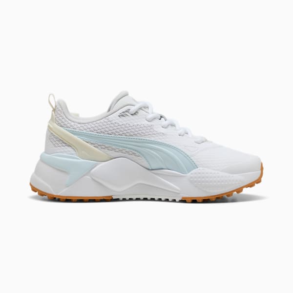 ウィメンズ ゴルフ GS-X エフェクト スパイクレス シューズ, PUMA White-Warm White-Icy Blue, extralarge-JPN