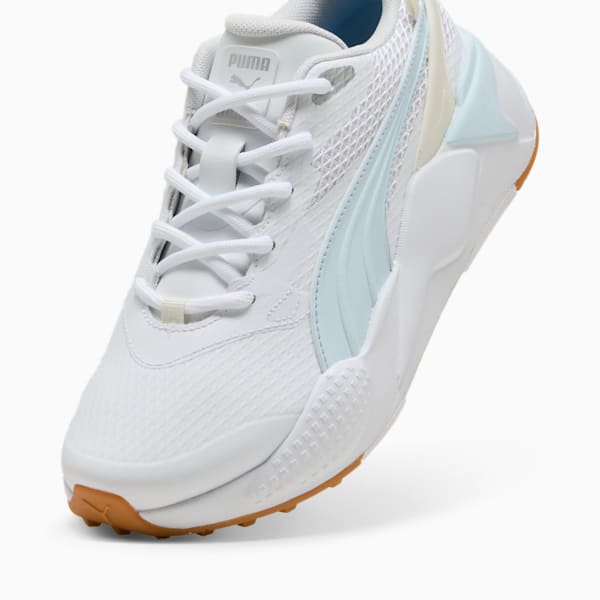 ウィメンズ ゴルフ GS-X エフェクト スパイクレス シューズ, PUMA White-Warm White-Icy Blue, extralarge-JPN