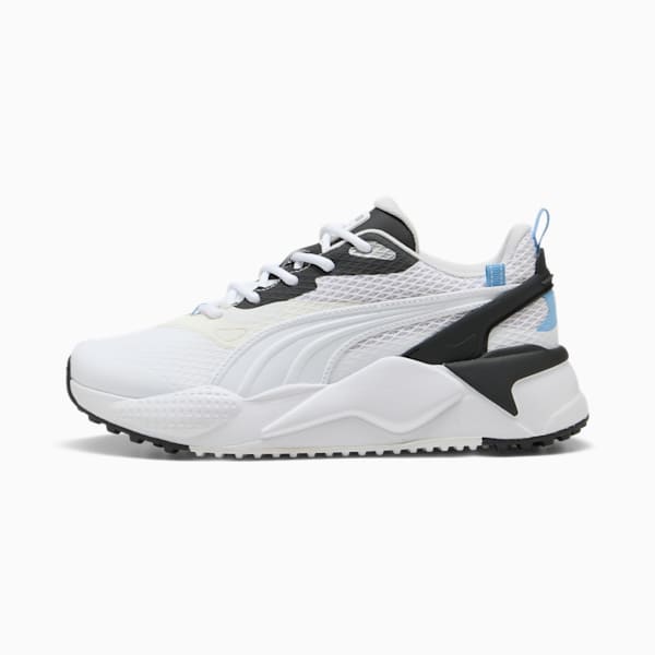 ウィメンズ ゴルフ GS-X エフェクト スパイクレス シューズ, PUMA White-Warm White-Team Light Blue, extralarge-JPN