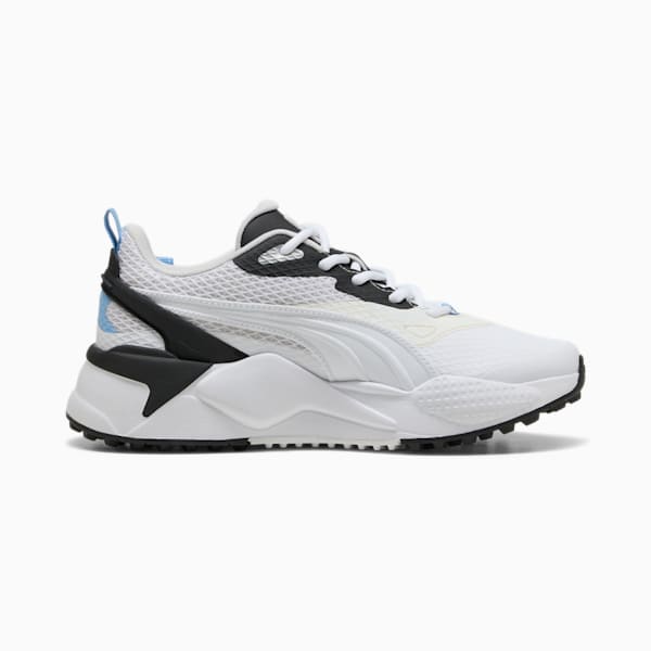 ウィメンズ ゴルフ GS-X エフェクト スパイクレス シューズ, PUMA White-Warm White-Team Light Blue, extralarge-JPN