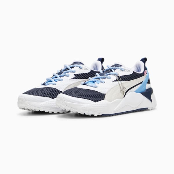 メンズ ゴルフ PUMA x PTC GS-X エフェクト スパイクレスシューズ, PUMA White-Deep Navy, extralarge-JPN