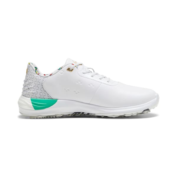 メンズ ゴルフ PUMA x ARNOLD PALMER ファントムキャット スパイクレス シューズ, PUMA White-PUMA Gold, extralarge-JPN