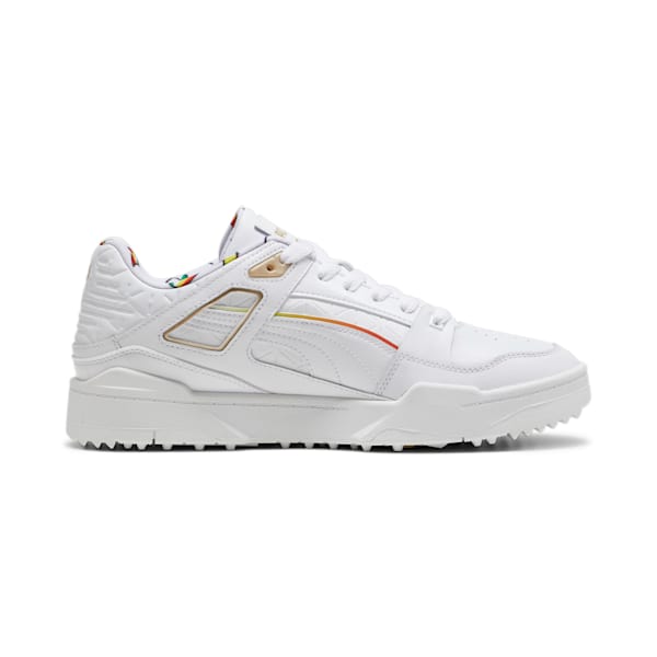 メンズ ゴルフ PUMA x ARNOLD PALMER スリップストリーム スパイクレスシューズ, PUMA White-Speed Yellow, extralarge-JPN