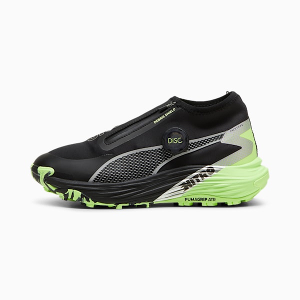 SEASONS Voyage NITRO™ 3 Disc Trail Running Women's Shoes, PUMA Black-Fizzy Apple-PUMA Silver, extralarge