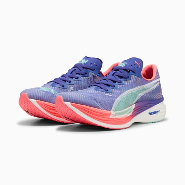 Tenis de running para hombre Deviate NITRO™ Elite 3, Lapis Lazuli-Sunset Glow-Electric Peppermint, extralarge