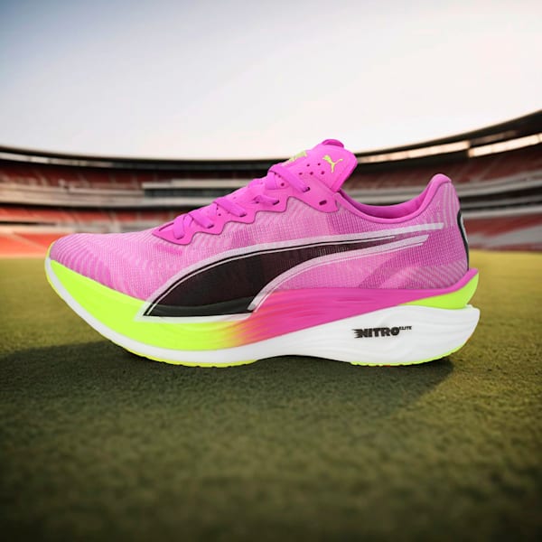 Deviate NITRO™ Elite 3 Men's Running Shoes, Pure Magenta-Yellow Alert, extralarge-IND