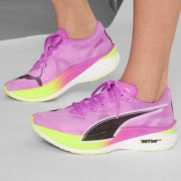Deviate NITRO™ Elite 3 Women's Road Running Shoes, Pure Magenta-Yellow Alert, extralarge