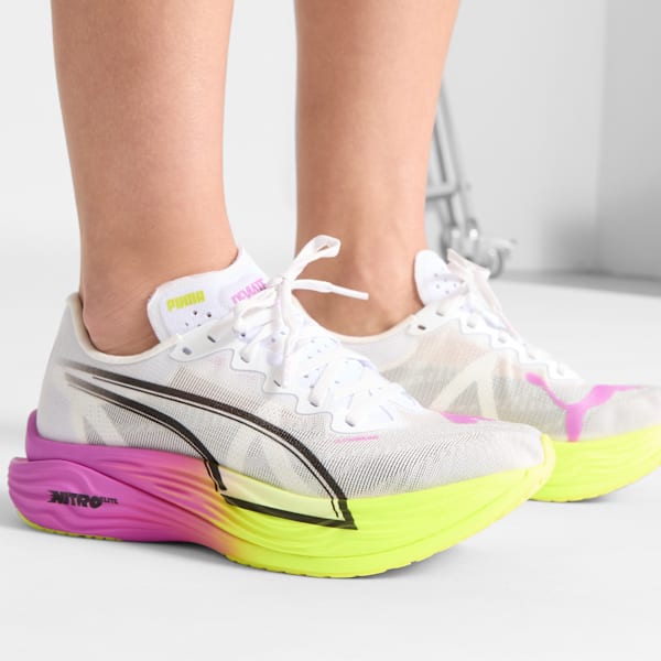 Tenis de running para mujer Deviate NITRO Elite 3, PUMA White-Pure Magenta, extralarge