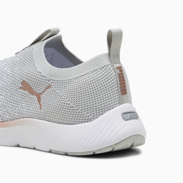 Tenis mujer running Softride Remi Knit, Ash Gray-PUMA White-Rose Gold, extralarge