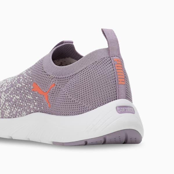 Softride Remi Slip-On Knit Women's Running Shoes, Pale Plum-Warm White-Deeva Peach, extralarge-IND