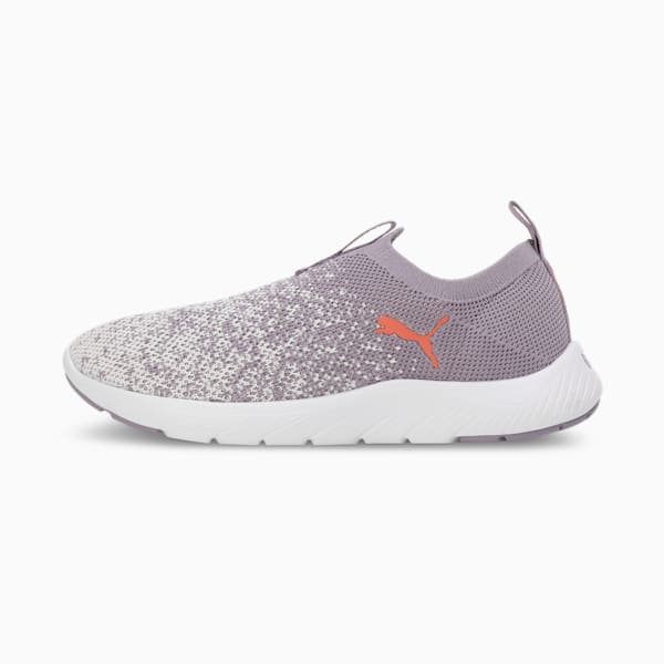Softride Remi Slip-On Knit Women's Running Shoes, Pale Plum-Warm White-Deeva Peach, extralarge-IND