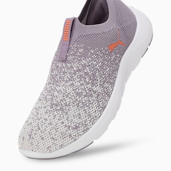 Softride Remi Slip-On Knit Women's Running Shoes, Pale Plum-Warm White-Deeva Peach, extralarge-IND