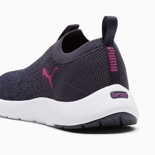 Softride Remi Slip-On Knit Women's Running Shoe, New Navy-PUMA Navy-Magenta Gleam, extralarge