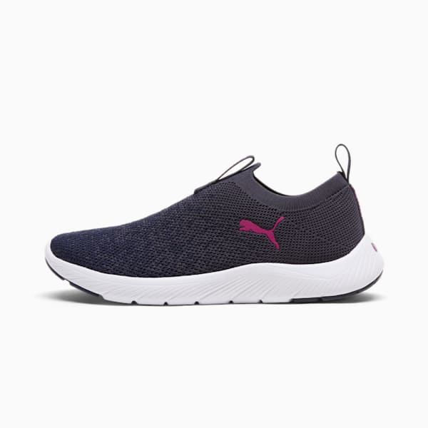 Softride Remi Slip-On Knit Women's Running Shoe, New Navy-PUMA Navy-Magenta Gleam, extralarge