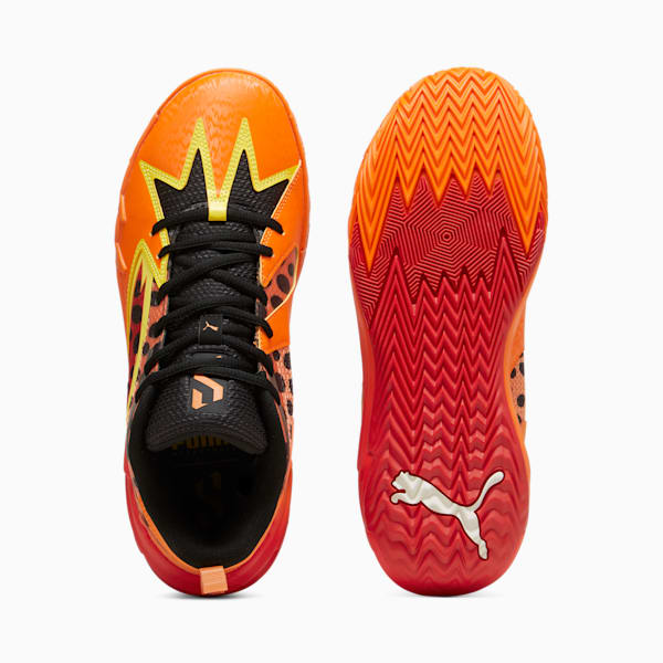 Tenis de básquetbol PUMA HOOPS x CHEETOS Scoot Zeros, For All Time Red-Rickie Orange-Yellow Blaze-PUMA Black, extralarge