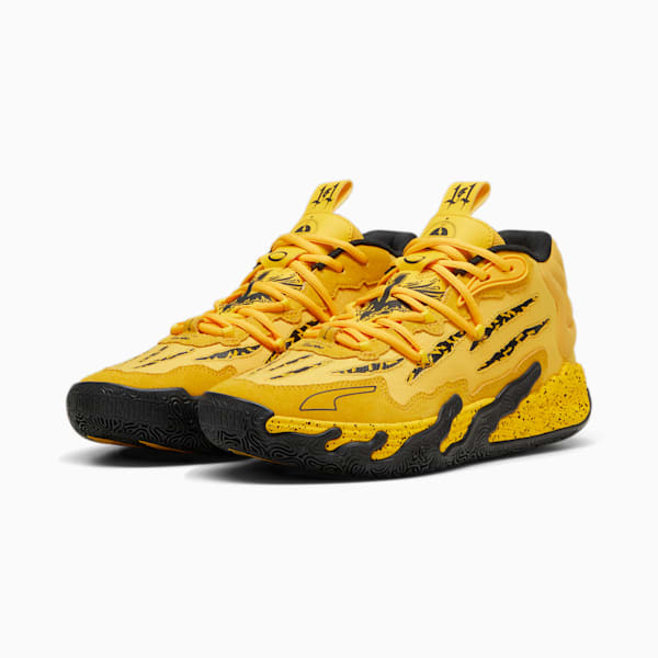 Chaussures de basketball MB.03 PUMA x LAMELO BALL x Porsche Legacy, Sport Yellow-PUMA Black, extralarge