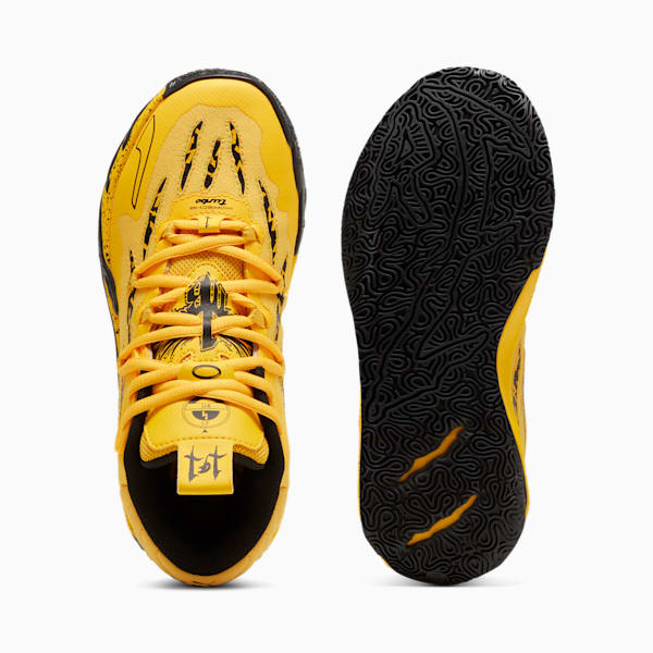 PUMA x LAMELO BALL x PORSCHE MB.03 Big Kids' Basketball Shoe, Sport Yellow-PUMA Black, extralarge