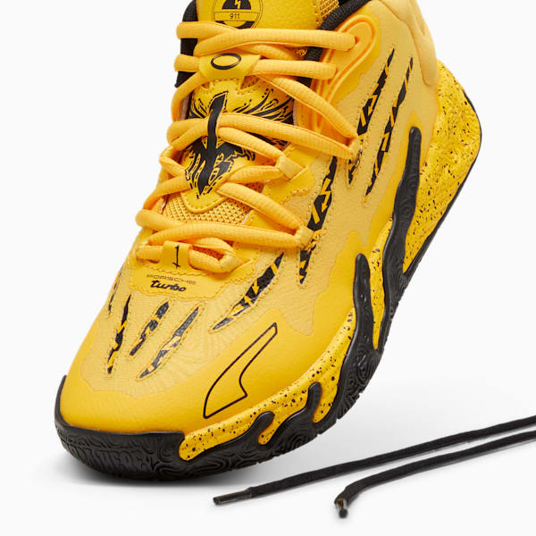 PUMA x LAMELO BALL x PORSCHE MB.03 Big Kids' Basketball Shoe, Sport Yellow-PUMA Black, extralarge