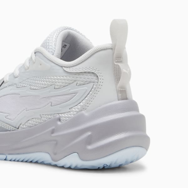 Tenis de baloncesto Scoot Zeros Grey Frost para niños grandes, Silver Mist-Gray Fog, extralarge