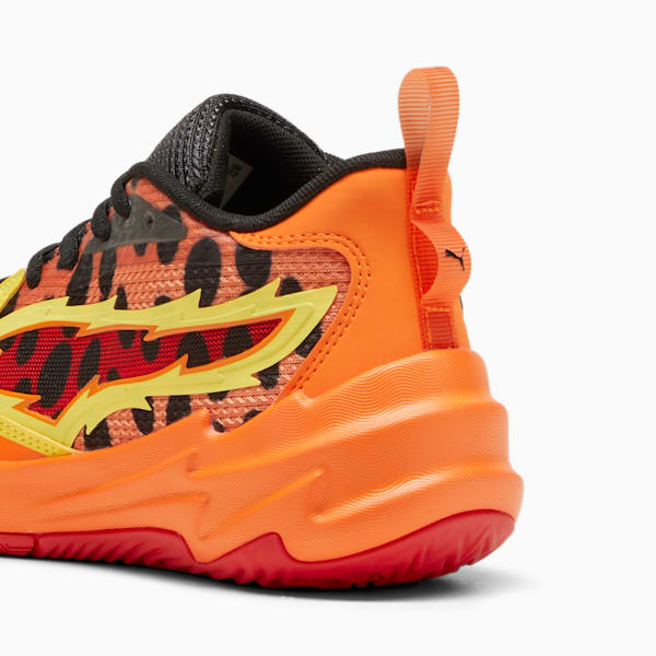 Chaussures de basketball Scoot Zeros PUMA HOOPS x CHEETOS® Enfant et Adolescent, For All Time Red-Rickie Orange-Yellow Blaze-PUMA Black, extralarge