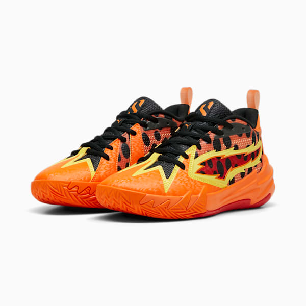 PUMA HOOPS x CHEETOS® Scoot Zeros Big Kids' Basketball Shoes, For All Time Red-Rickie Orange-Yellow Blaze-PUMA Black, extralarge