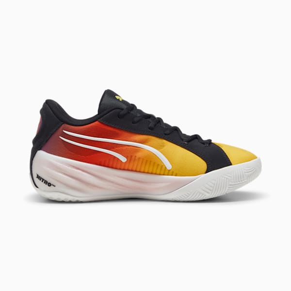 Tenis de básquetbol All-Pro NITRO™ SHOWTIME, Yellow Sizzle-Purple Glimmer, extralarge