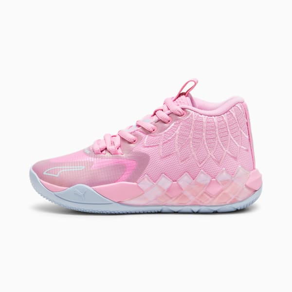 PUMA x LAMELO BALL MB.01 IRIDESCENT Big Kids' Basketball Shoes, Lilac Chiffon-Light Aqua, extralarge