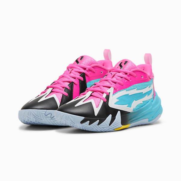 Tenis de básquetbol juvenil Scoot Zeros NL, Bright Aqua-Ravish, extralarge