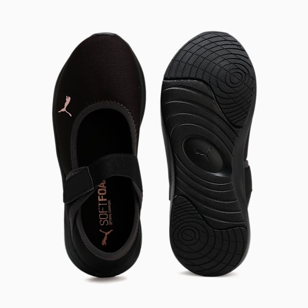 ウィメンズ ソフトライド クルーズ 2 バレエ スニーカー, PUMA Black-Rose Gold, extralarge-JPN