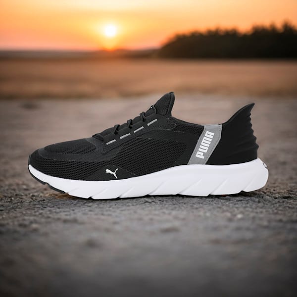 Softride FlexLace Ease In Running Shoes, PUMA Black-Stormy Slate-PUMA White, extralarge-IND