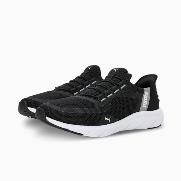 Softride FlexLace Ease In Unisex Running Shoes, PUMA Black-Stormy Slate-PUMA White, extralarge-IND