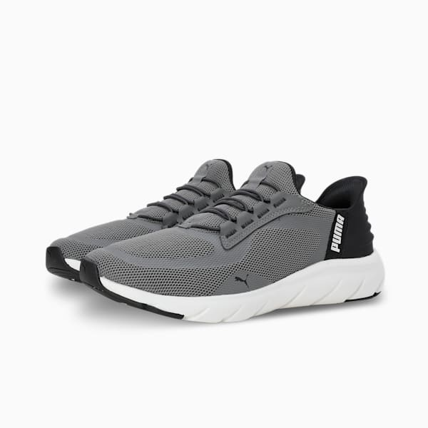Softride FlexLace Ease In Running Shoes, Flat Medium Gray-Flat Dark Gray-Warm White, extralarge-IND