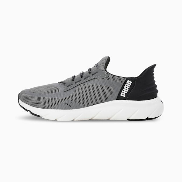 Softride FlexLace Ease In Unisex Running Shoes, Flat Medium Gray-Flat Dark Gray-Warm White, extralarge-IND