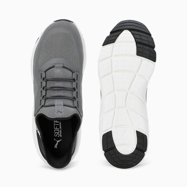 Softride FlexLace Ease In Unisex Running Shoes, Flat Medium Gray-Flat Dark Gray-Warm White, extralarge-IND