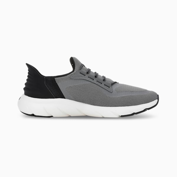 Softride FlexLace Ease In Unisex Running Shoes, Flat Medium Gray-Flat Dark Gray-Warm White, extralarge-IND