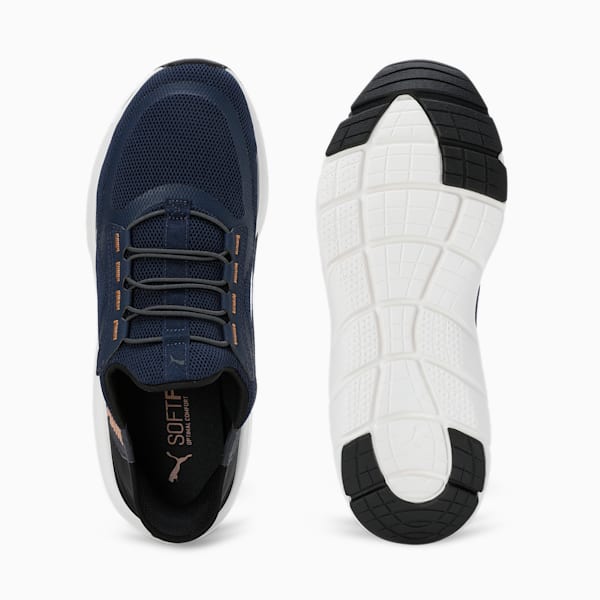 Softride FlexLace Ease In Running Shoes, Club Navy-PUMA Black-Caramel Latte, extralarge-IND