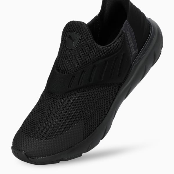 Softride Flex Ease In Slip-On Shoes, PUMA Black-Flat Dark Gray, extralarge-IND