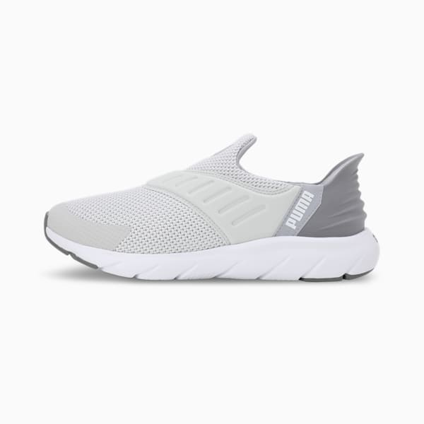 Softride Flex Ease In Unisex Slip-On Shoes, Glacial Gray-Cast Iron-Gray Fog, extralarge-IND