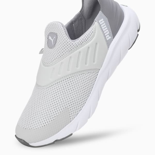 Softride Flex Ease In Unisex Slip-On Shoes, Glacial Gray-Cast Iron-Gray Fog, extralarge-IND