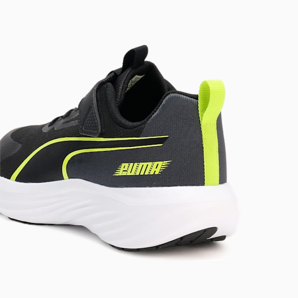 キッズ スピード モンスター V5 スニーカー 17-24cm, PUMA Black-Lime Pow, extralarge-JPN