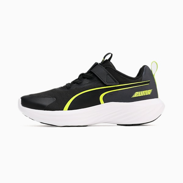 キッズ スピード モンスター V5 スニーカー 17-24cm, PUMA Black-Lime Pow, extralarge-JPN