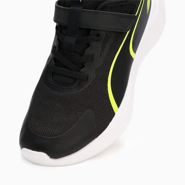 キッズ スピード モンスター V5 スニーカー 17-24cm, PUMA Black-Lime Pow, extralarge-JPN