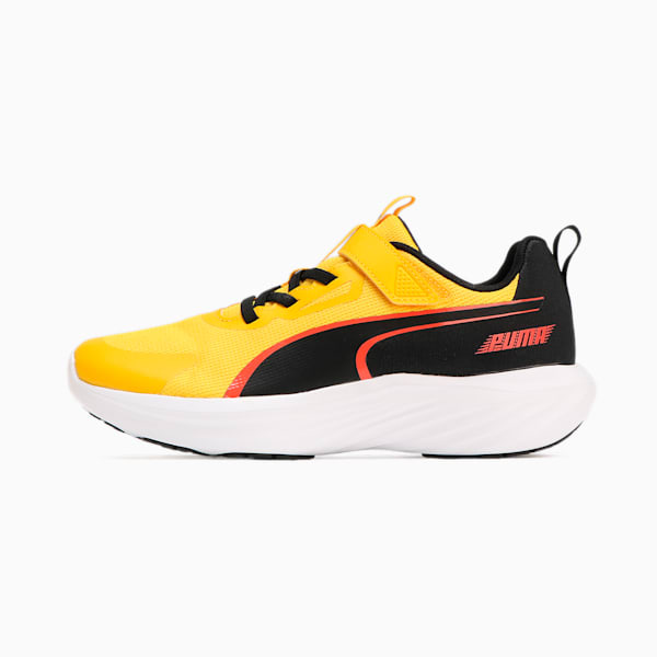 キッズ スピードモンスター V5 スニーカー 17-24cm, Yellow Sizzle-PUMA Black, extralarge-JPN