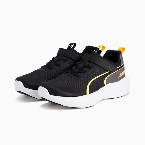 キッズ スピード モンスター V5 スニーカー 17-24cm, PUMA Black-Pelé Yellow, extralarge-JPN