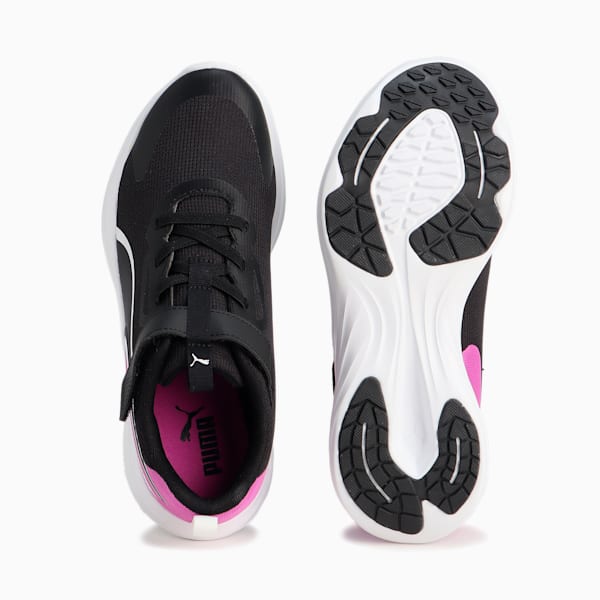 キッズ スピード モンスター V5 スニーカー 17-24cm, PUMA Black-Wild Berry, extralarge-JPN