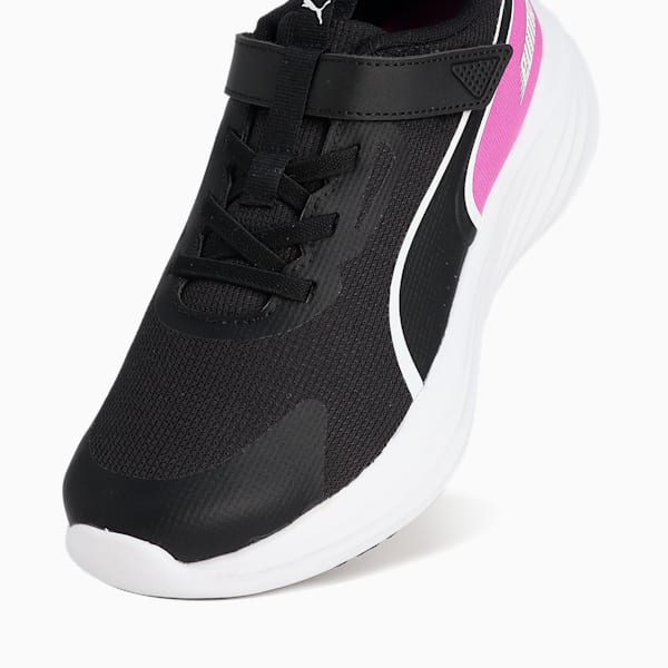キッズ スピード モンスター V5 スニーカー 17-24cm, PUMA Black-Wild Berry, extralarge-JPN