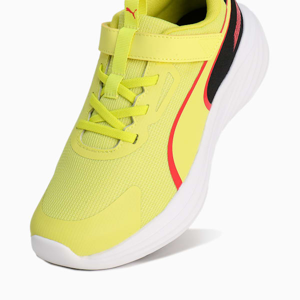 キッズ スピード モンスター V5 スニーカー 17-24cm, Lemon Sherbert-PUMA Black, extralarge-JPN